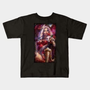 Ashe Mosaic Portrait 7 Kids T-Shirt